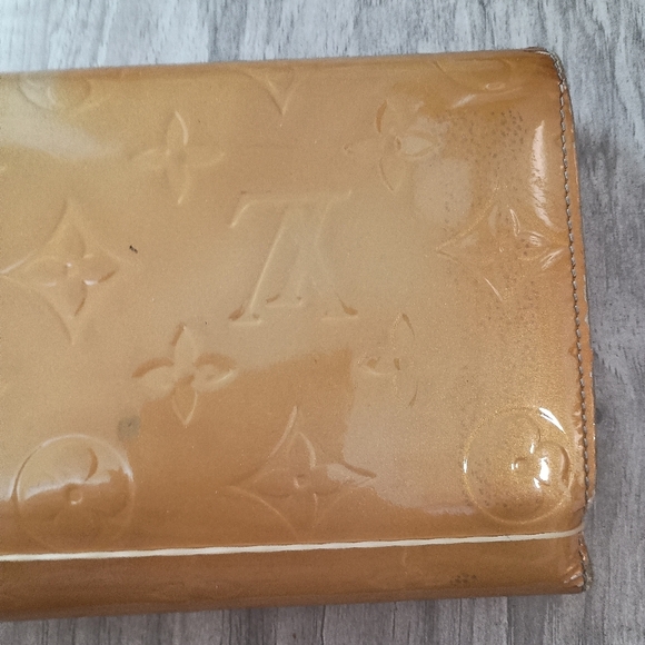 Authentic LOUIS VUITTON Monogram Vernis Portefeuille Sarah Long Wallet - Picture 5 of 16